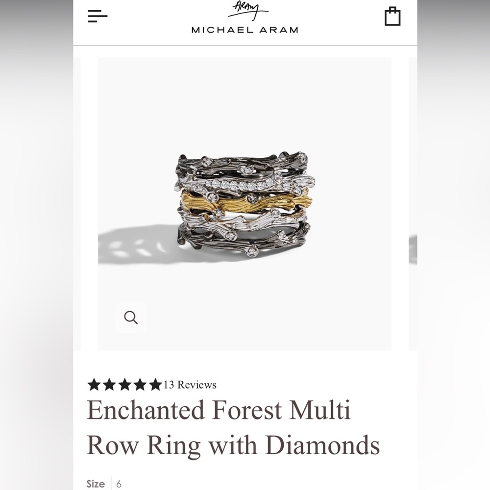 Michael Aram Ring Size 61/2